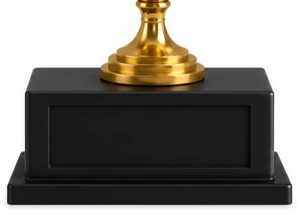 Rectangular Trophy Base with Nameplate