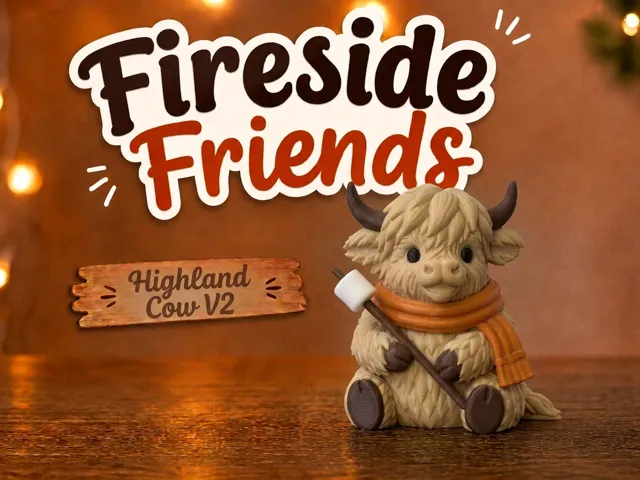 Fireside Friends Highland Cow V2
