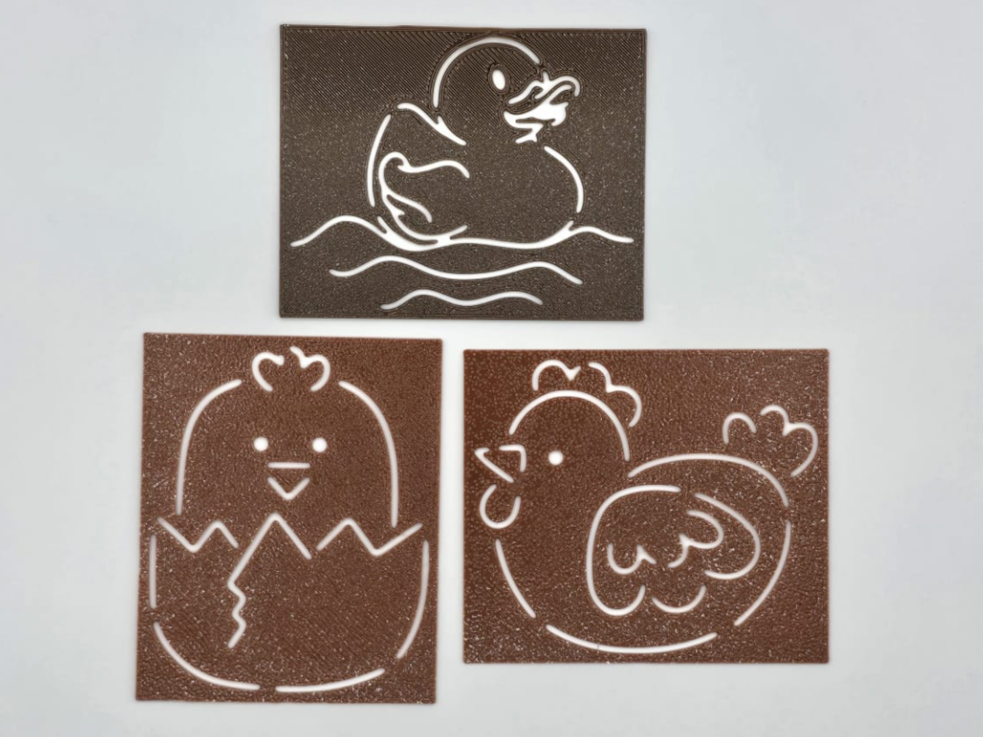 Cute Farm Chick Stencil Collection