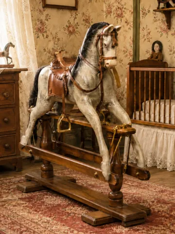 Figura decorativa: Miniature Victorian Rocking Horse — vista de referencia 2