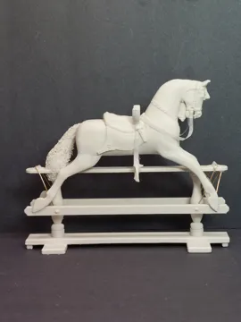 Figura decorativa: Miniature Victorian Rocking Horse — vista de referencia 3