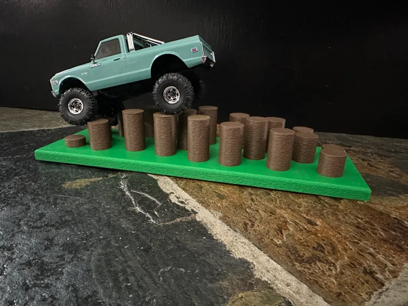 1/30 Scale RC Crawler Log Run