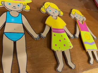 Girl Paper Doll & Clothing