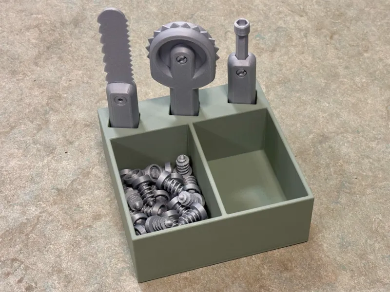 Cardboard Craft Tool and Screw Organizer