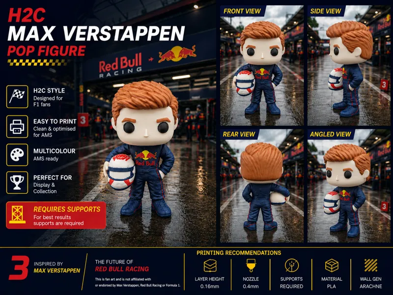H2C - Max Verstappen Pop Figure