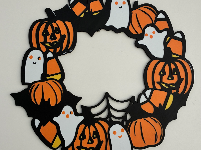 Halloween wreath - 3D printed Decor, in stock in India