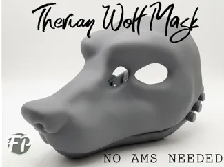 Therian Wolf Mask
