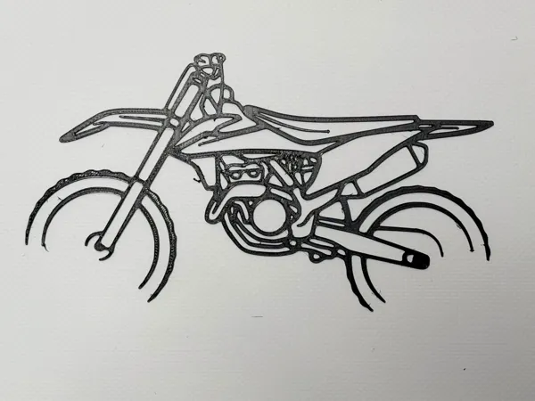 Silhouette murale moto de cross
