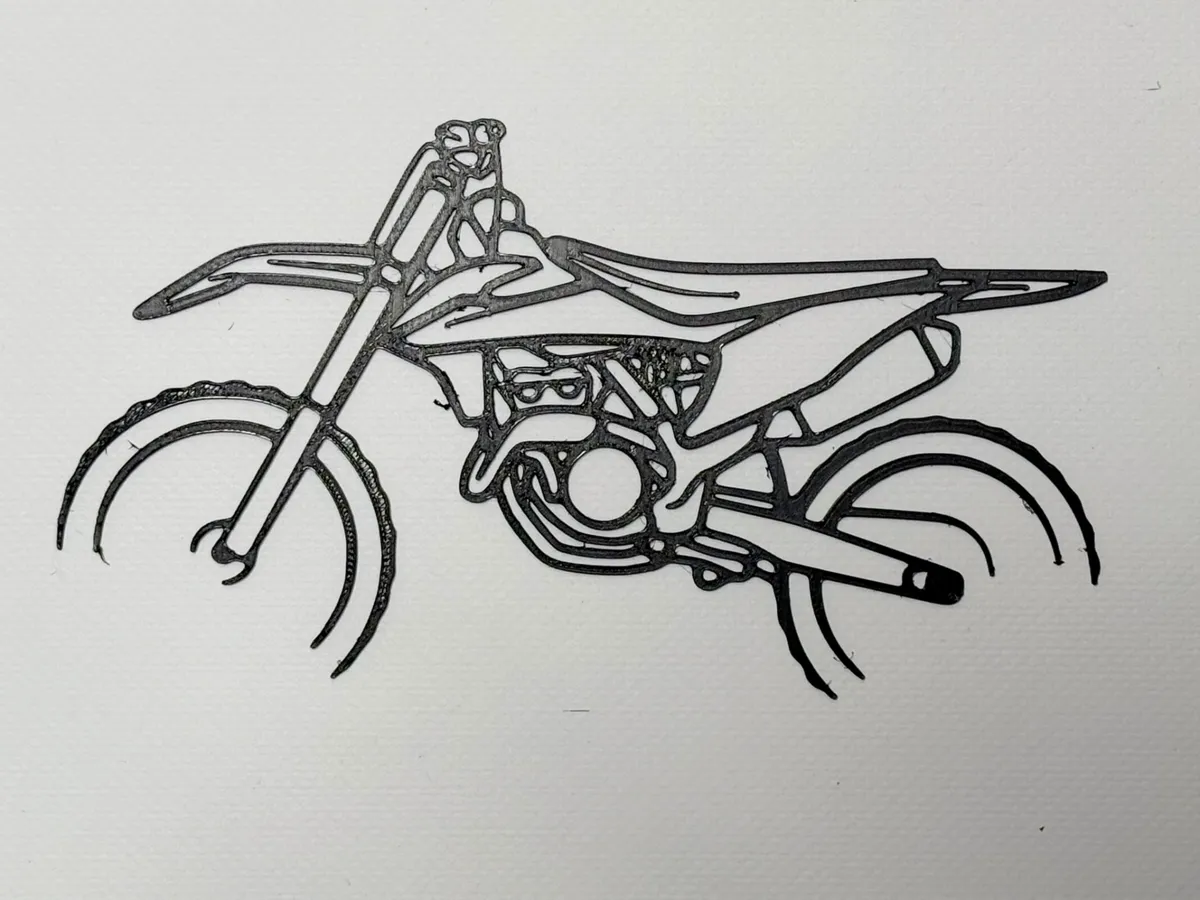 Silhouette murale moto de cross