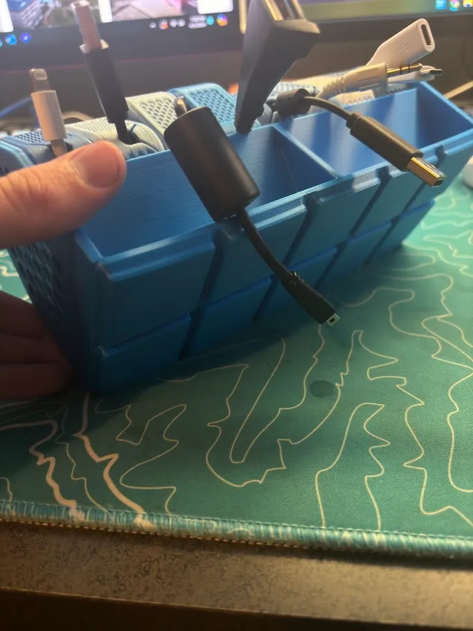 Cable Storage Box Organizer Gridfinity 