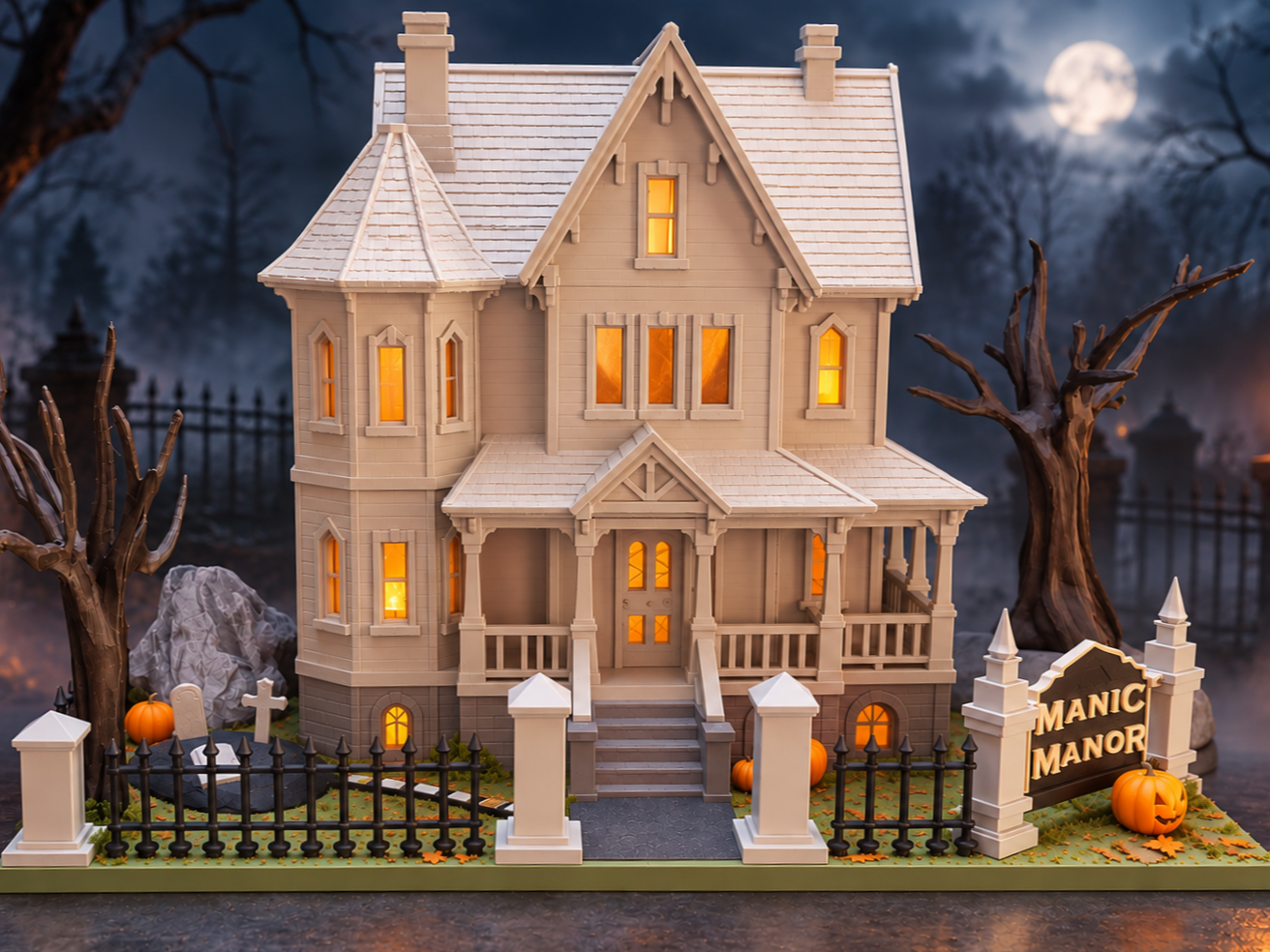 Haunted House - Manic Manor - 3D printed Festivities, in stock in India