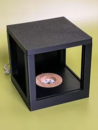 Cadre cube lithophanie 110 mm avec éclairage bois (V2) — photo 3