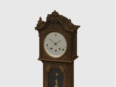 Old Clock diorama model