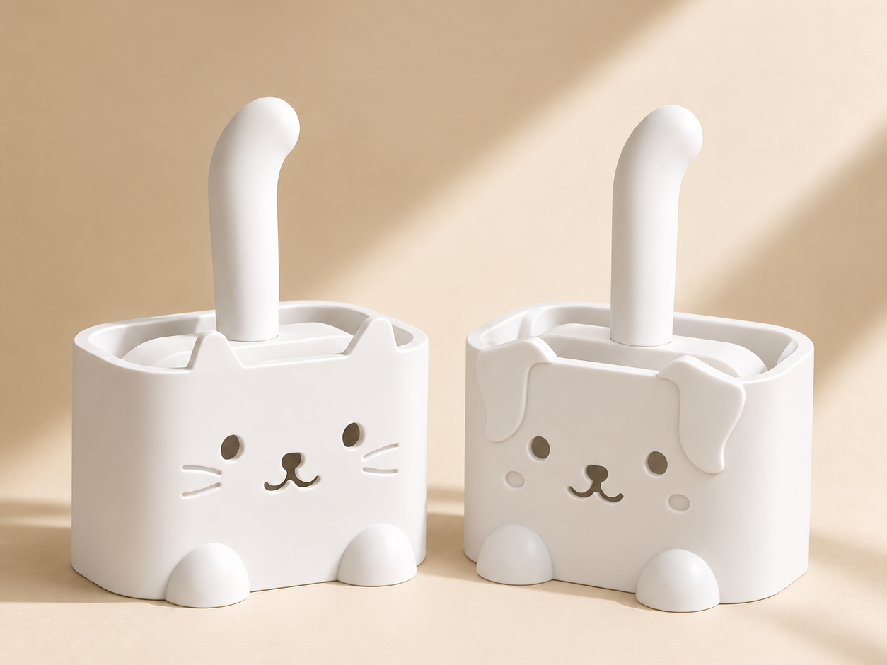 Kitty & Puppy Lint roller(Q_Craft) 3D model