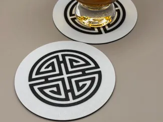 Coaster Set of 4 - "Four Blessings" (Round)