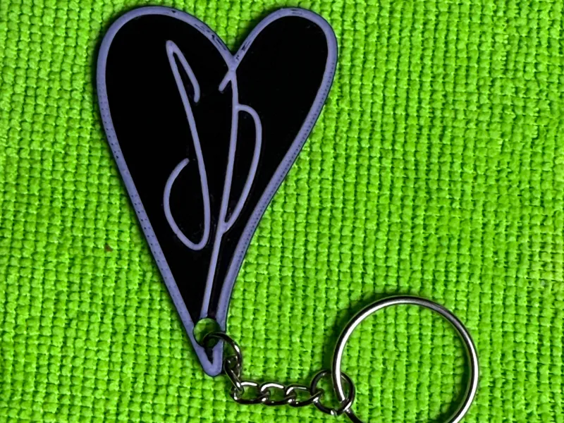 Smashing Pumpkins Heart Keychain