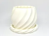 Flower pot with flower pot saucer