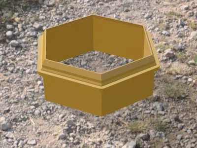 Hexagonal Concrete Mold 9MM Height 20x20