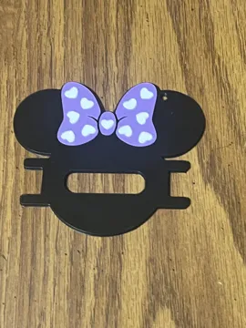 Accesorio para sujetar ligas de cabello: Minnie Mouse Heart Bow Hair Tie Holder — vista de referencia 4