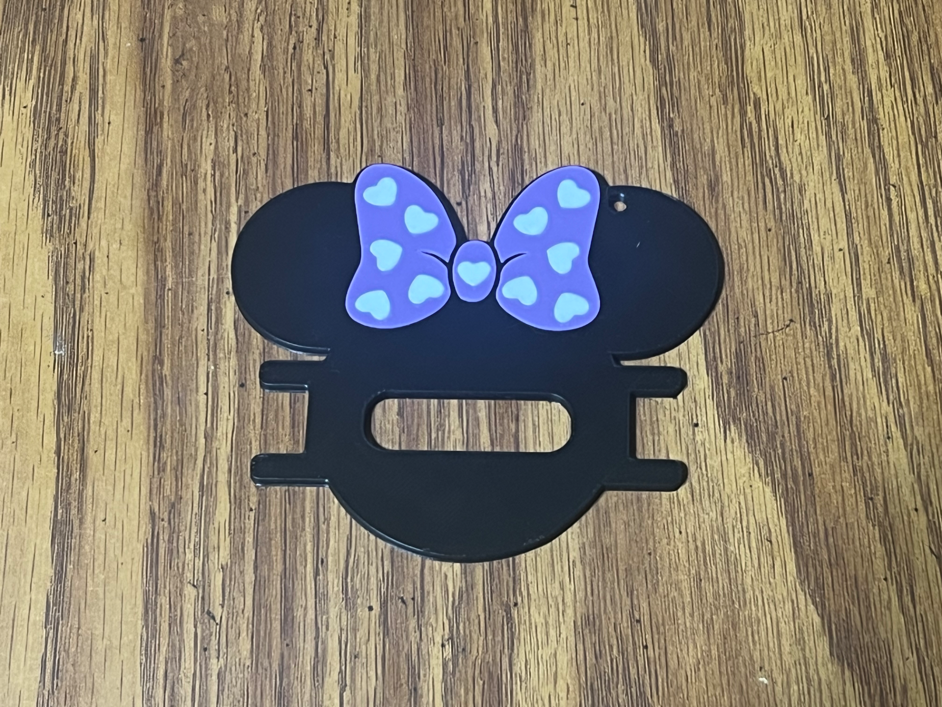 Minnie Mouse Heart Bow Hair Tie Holder 3D model