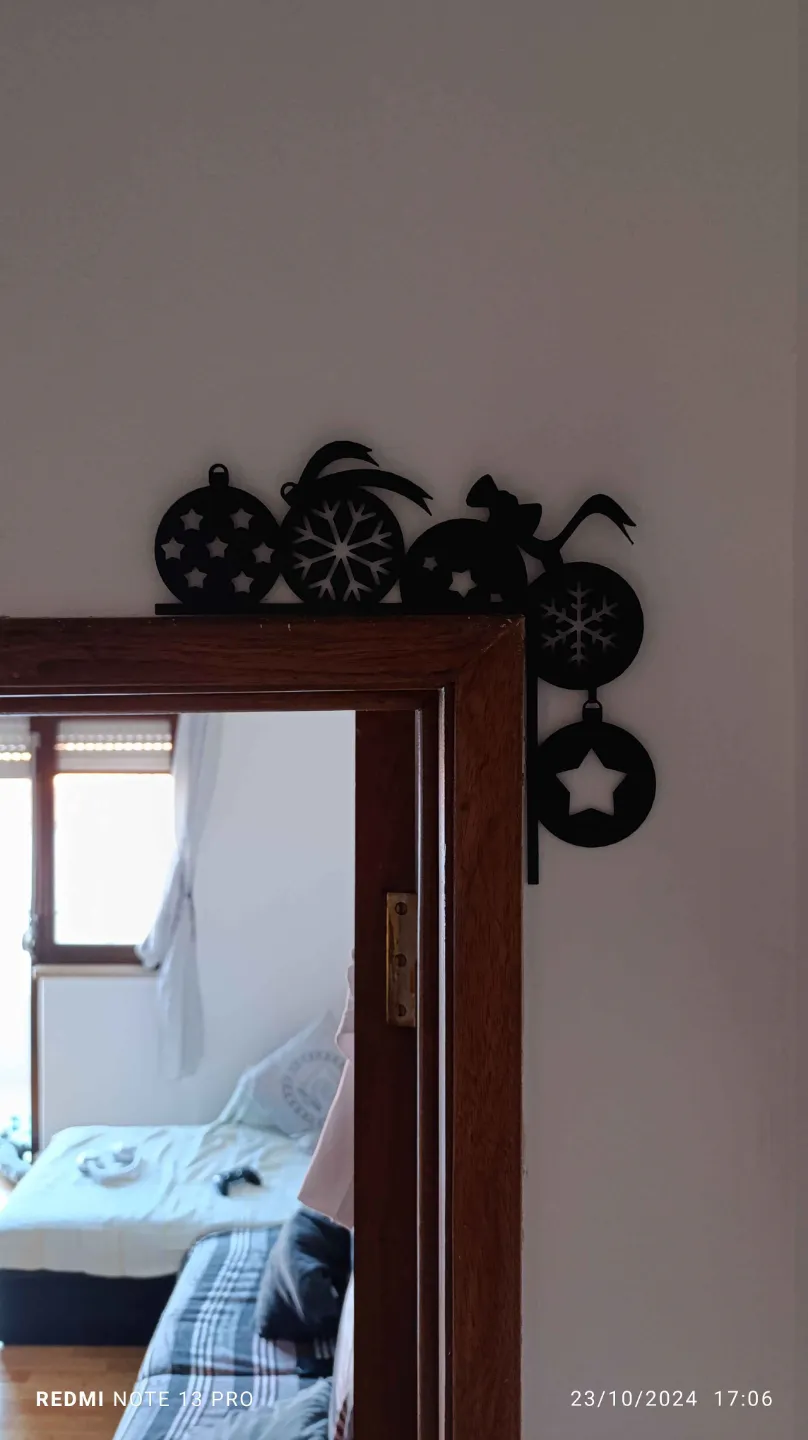 christmas door corner decoration by Moica - MakerWorld