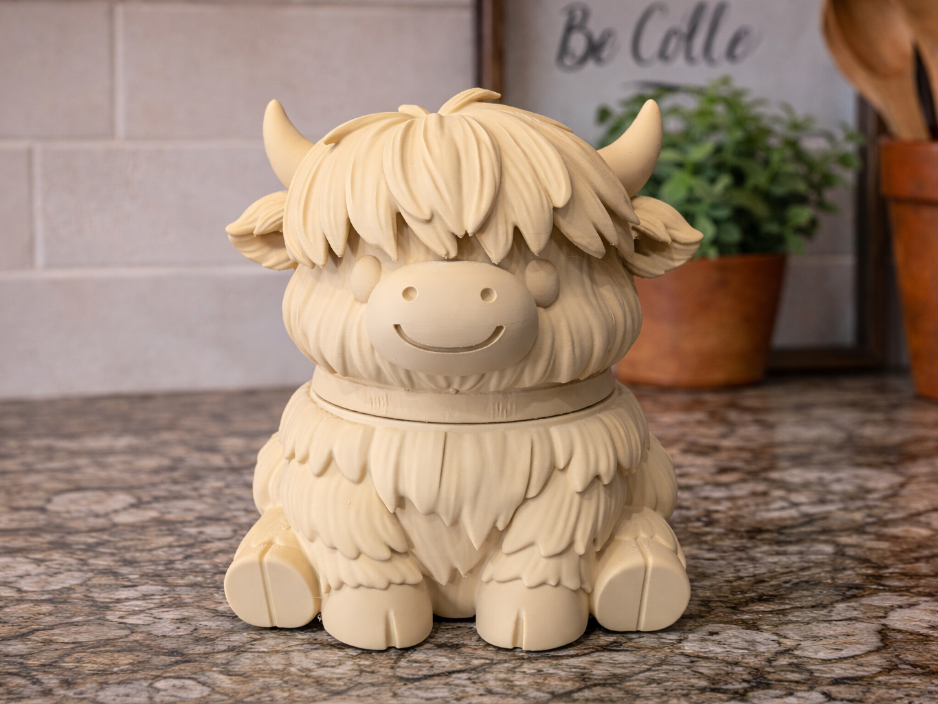 Highland Cow Cookie Jar