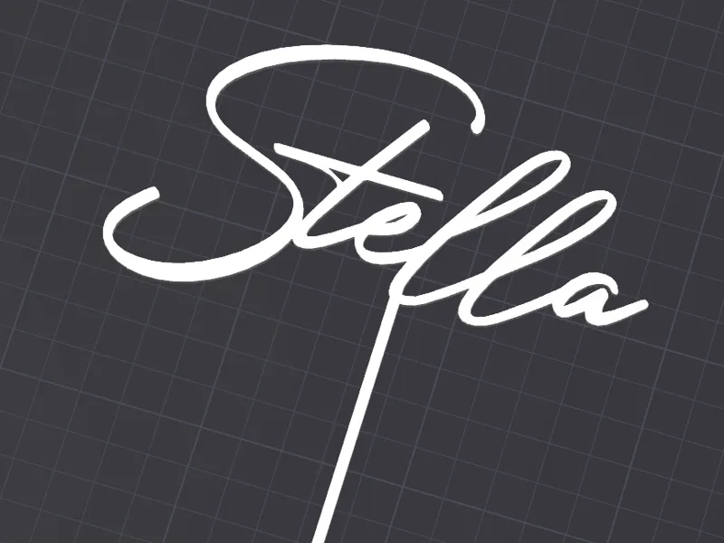 Stella - birthday cake topper