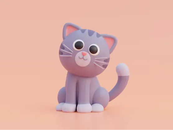 3d cat