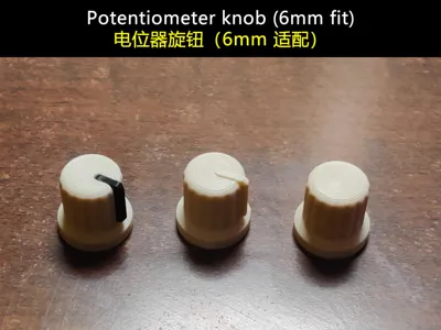 Potentiometer Knob (6mm Fit)