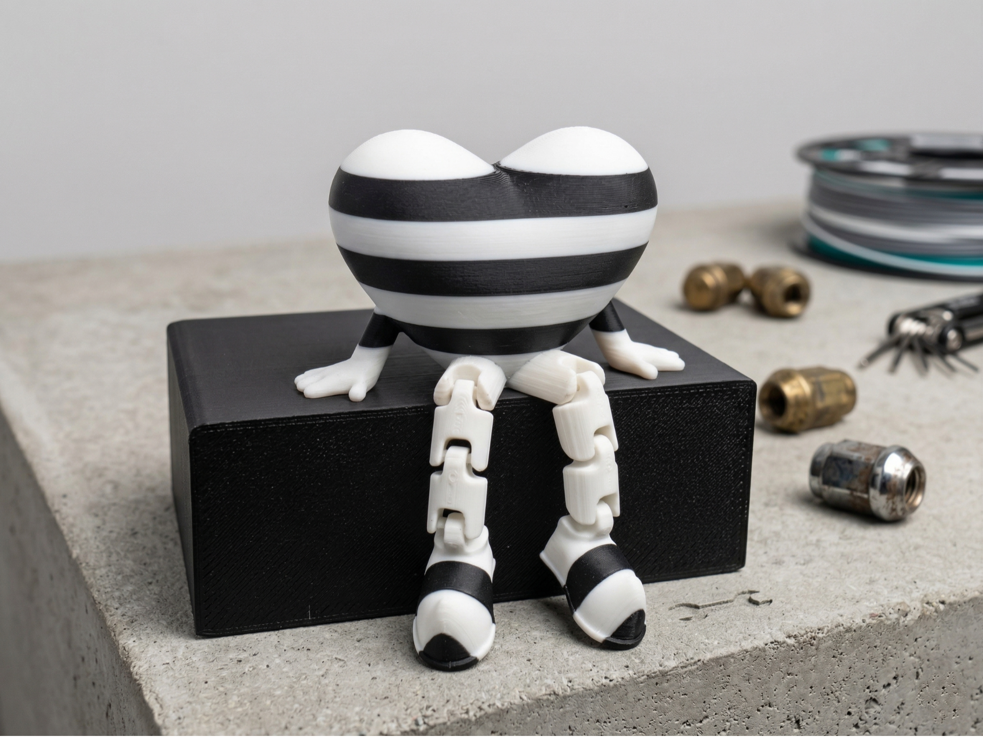 Articulated Flexi Prisoner Heart Buddy