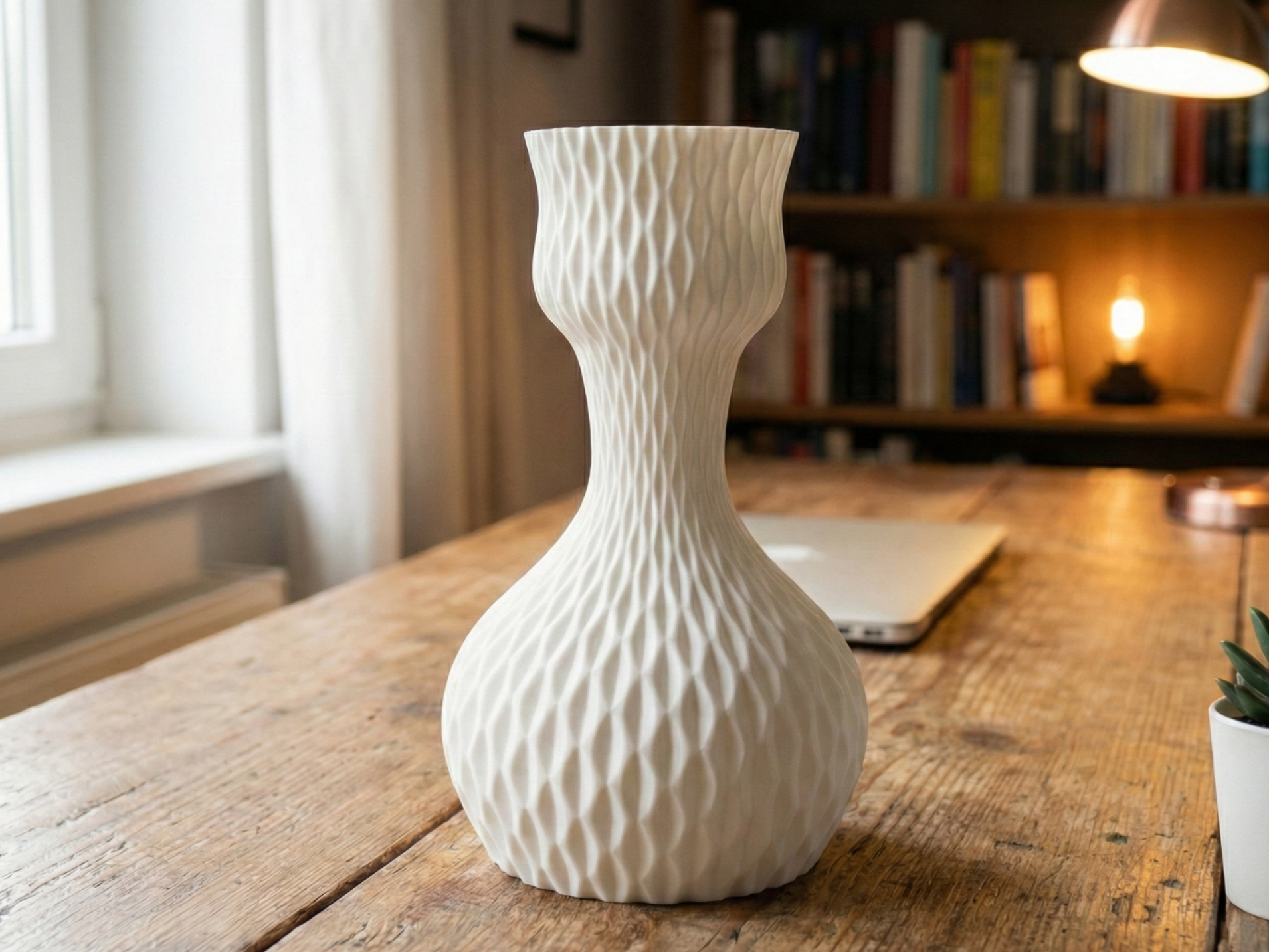 Geometric Diamond Vase Modern Home Decor