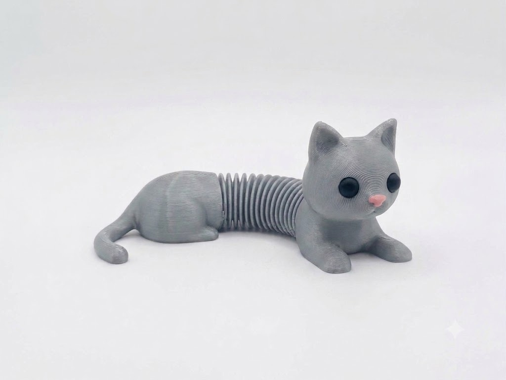 Fantasy Springy Cat - 3D Design