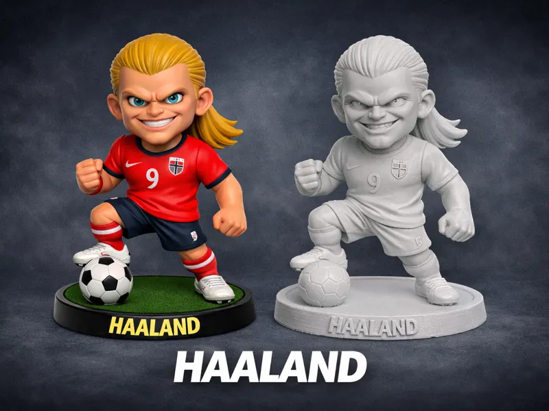 Haaland – Miniatura Calcio 3D