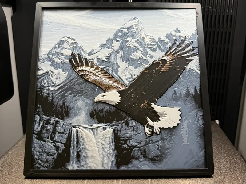 Bald Eagle Flying In The Teton Mountains