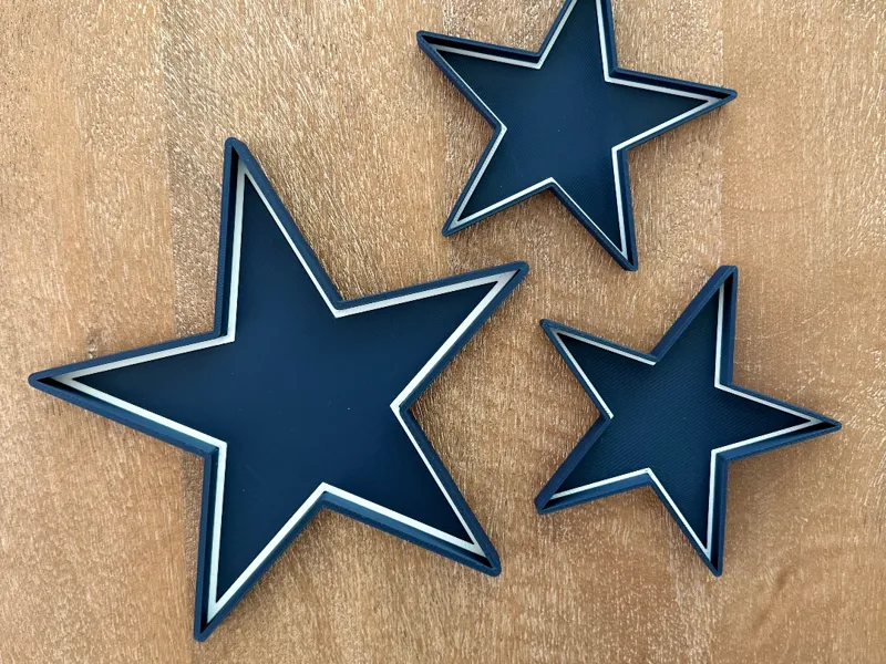 Dallas Cowboy Star Sorting Tray For Sensory Bin