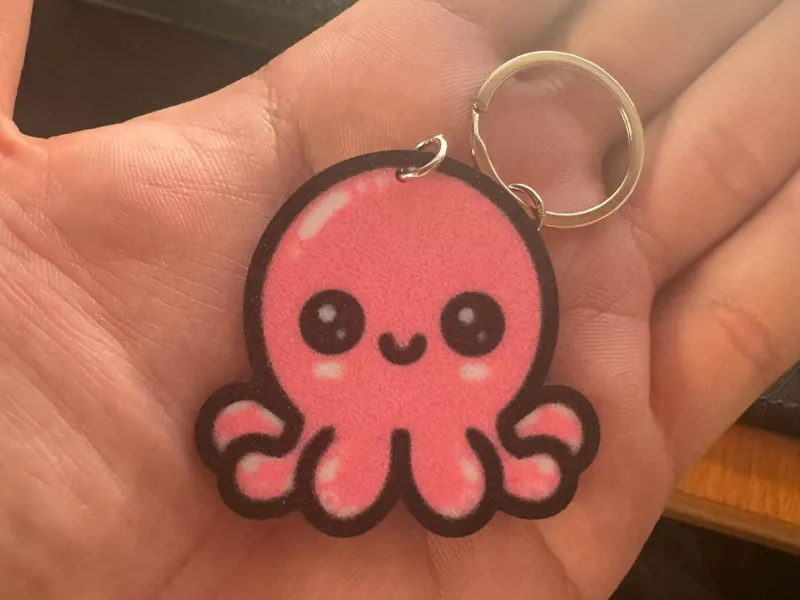 Cute octopus keychain
