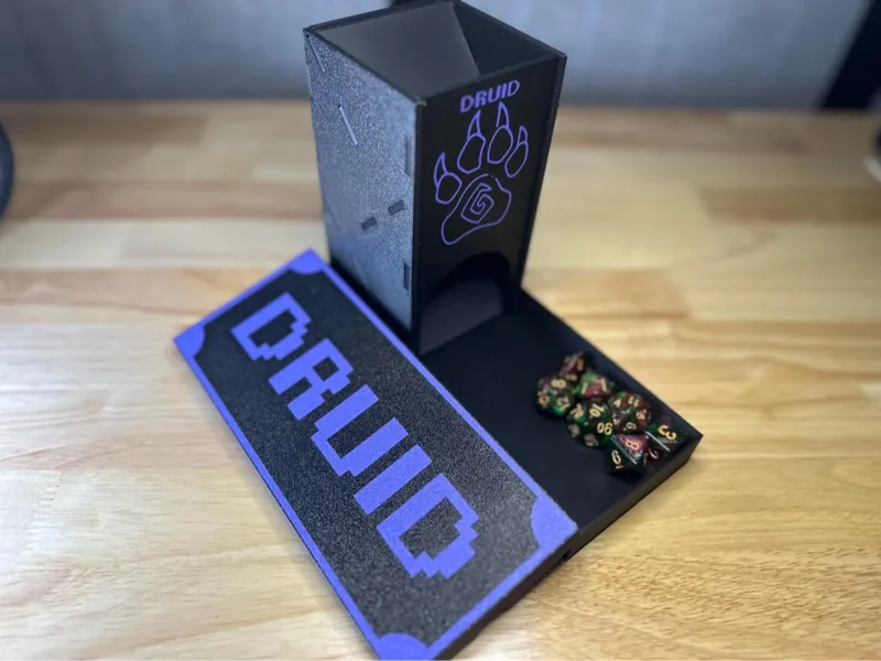 Collapsible Druid D&D Dice Tower
