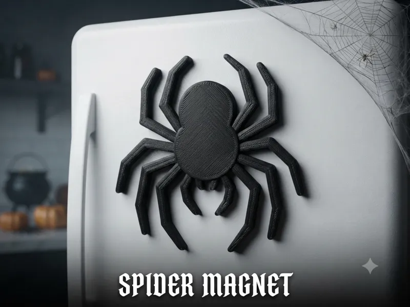 Araña Imán Nevera Halloween