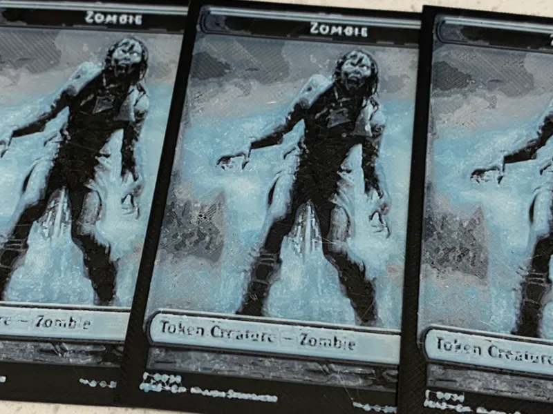 Magic The Gathering Zombie Token Card