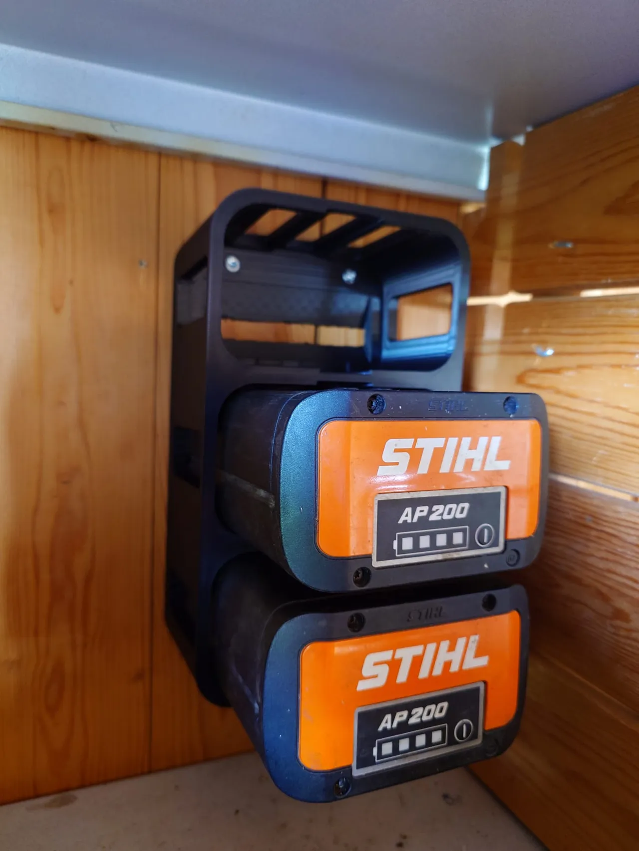 Stihl AP Battery Wall Mount (3x AP Batteries) view 2