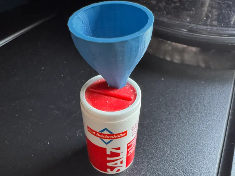 Funnel for Mini Salt Shaker from Bad Reichenhaller