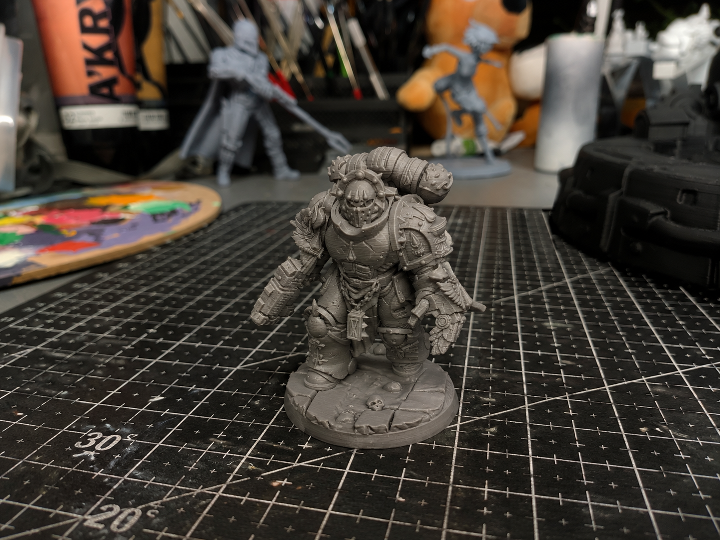 40k Blood Angels Captain With Battle Arm 