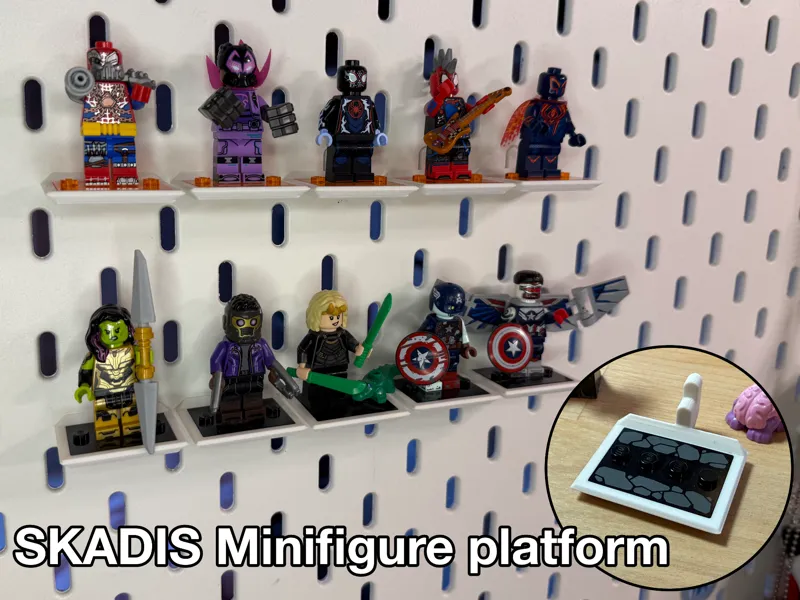 Minifigure Platform for SKADIS