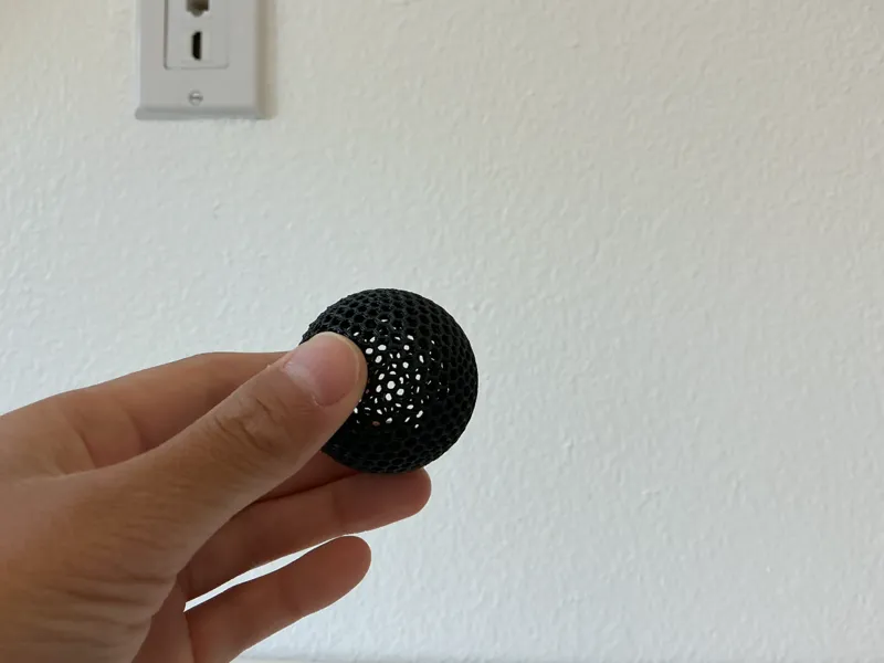 Airless Ping Pong Ball-High Bounce-Can print inPLA