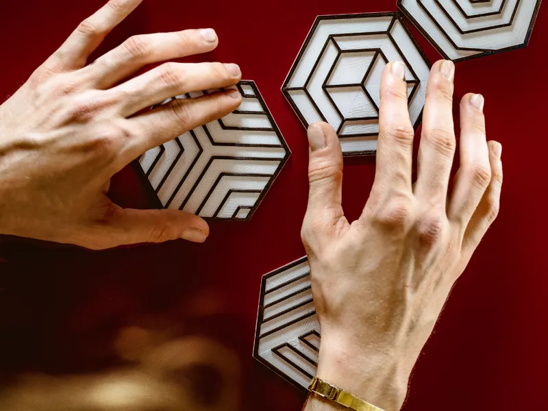 Geometric Coaster Set- 6 Different Models
