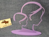 Porte-boucles d'oreilles duo mère-fille — photo 1