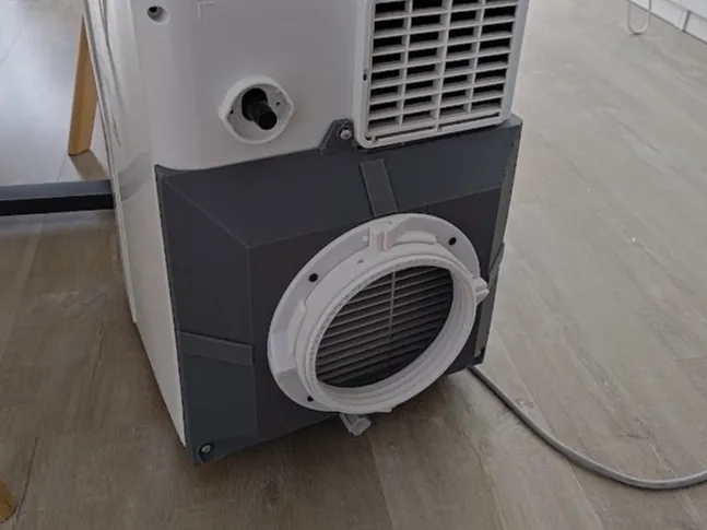 Mobile AC dual hose adapter