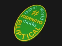 Elliptical Medal 1 - 0.2mm layer, 2 walls, 15% infill