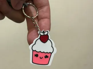 nfc cute cake keychain
