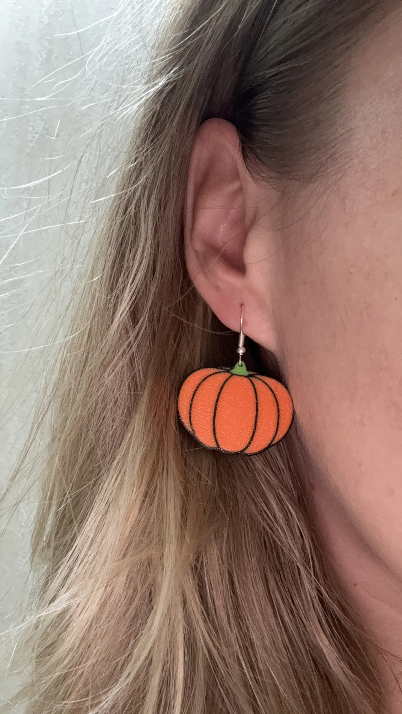 Pumpkin Earrings view 2